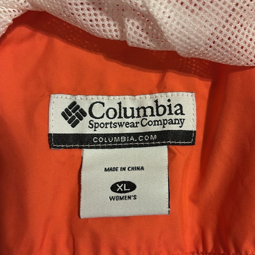 Columbia Women's Pink Organge and White Jacket - Picture 6 of 6